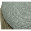Bolzano Ensemble 2 poufs vert Ø38x38 cm et Ø32x28 cm avec rangement
