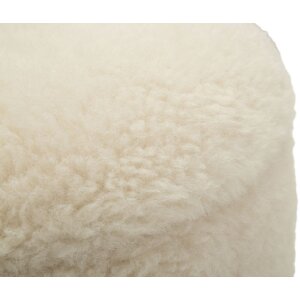 Saint-Moritz Ensemble 2 poufs avec rangement Crème Ø40x47 cm Ø32x38 cm