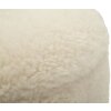 Saint-Moritz Ensemble 2 poufs avec rangement Crème Ø40x47 cm Ø32x38 cm