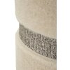 Saint-Moritz Ensemble 2 poufs avec rangement Crème Ø40x47 cm Ø32x38 cm