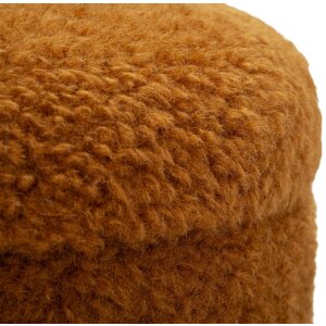 Saint-Moritz Ensemble de 2 tabourets de rangement Ø40x47cm Ø32x38cm marron