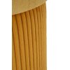 Aspen Ensemble de puffs avec rangement moutarde 2 pièces Ø42x44 Ø35x37 cm velours