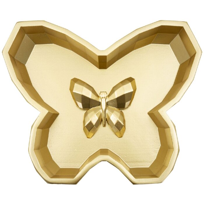Bol Butterfly 20,5x17,5x3 cm doré forme papillon