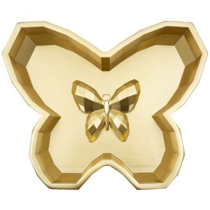 Bol Butterfly 20,5x17,5x3 cm doré forme papillon