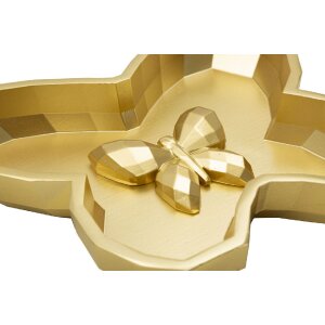 Bol Butterfly 20,5x17,5x3 cm doré forme papillon