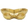 Bol Butterfly 20,5x17,5x3 cm doré forme papillon