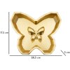 Bol Butterfly 20,5x17,5x3 cm doré forme papillon