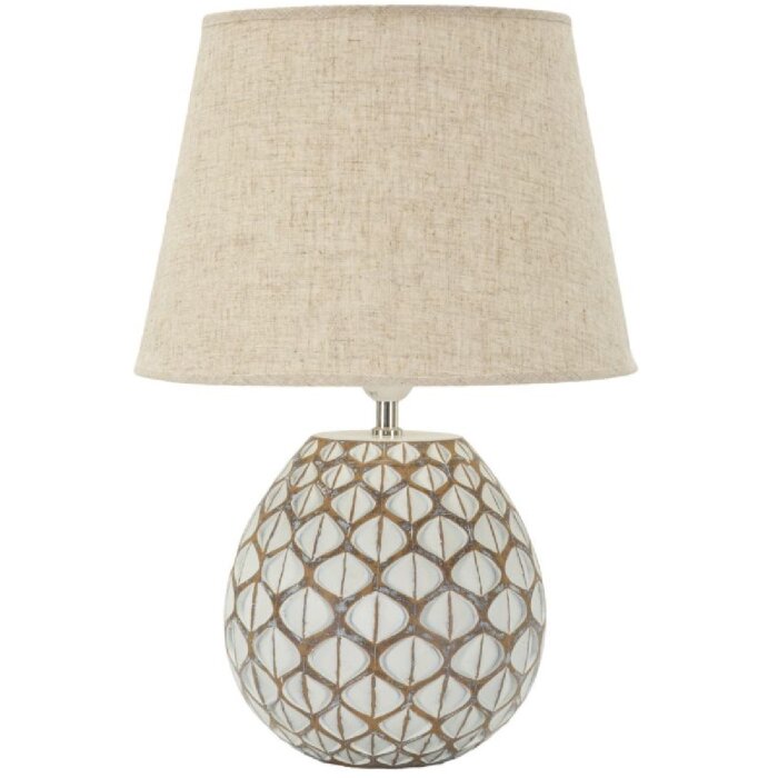 Mauro Ferretti Lampe de table Tibet Ø35x52 cm White Wash