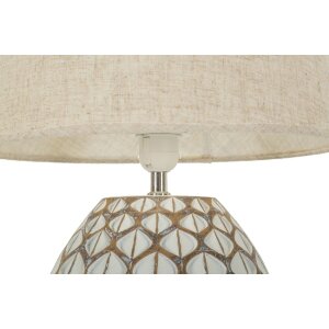Mauro Ferretti Lampe de table Tibet Ø35x52 cm White Wash