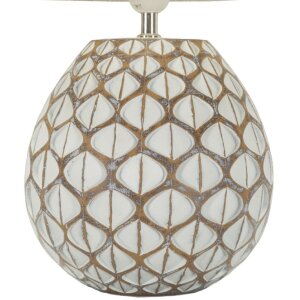 Mauro Ferretti Lampe de table Tibet Ø35x52 cm White Wash