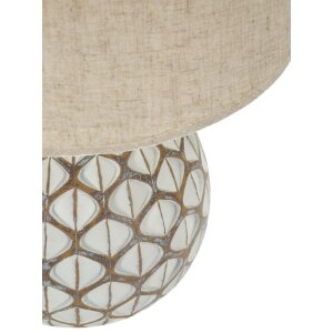 Mauro Ferretti Lampe de table Tibet Ø35x52 cm White Wash