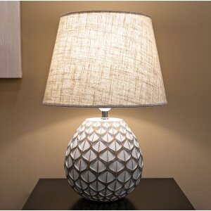 Mauro Ferretti Lampe de table Tibet Ø35x52 cm White Wash