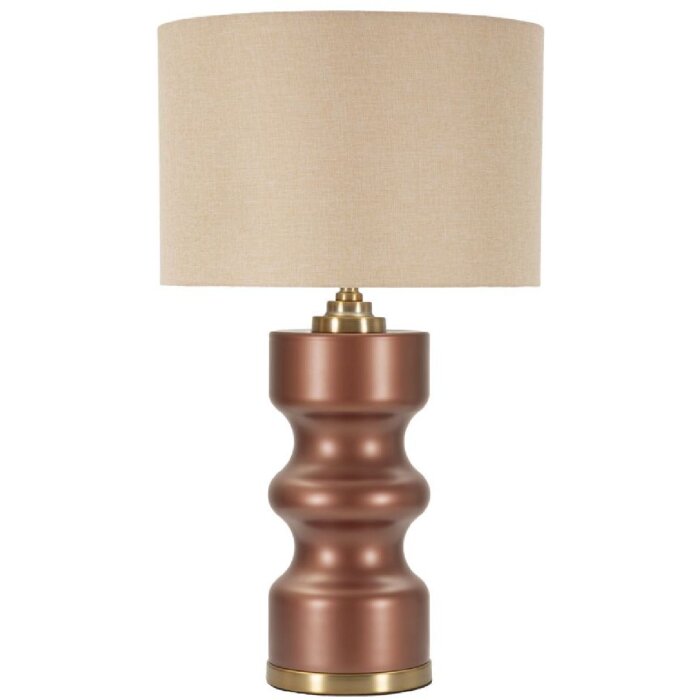 Lampe de table Rosenthal Verre Brun Doré 40,5x69,5cm E27