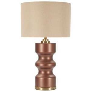 Lampe de table Rosenthal Verre Brun Doré 40,5x69,5cm E27