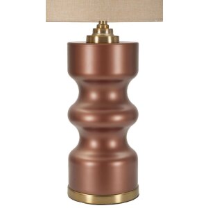 Lampe de table Rosenthal Verre Brun Doré 40,5x69,5cm E27