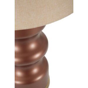 Lampe de table Rosenthal Verre Brun Doré 40,5x69,5cm E27