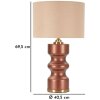 Lampe de table Rosenthal Verre Brun Doré 40,5x69,5cm E27