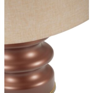 Lampe de table Rosenthal Verre Brun et Doré Ø36,5x56,5cm