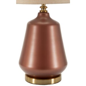 Lampe de table Rosenthal Verre Brun Doré Ø35,5x65cm E27