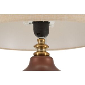 Lampe de table Rosenthal Verre Brun Doré Ø35,5x65cm E27