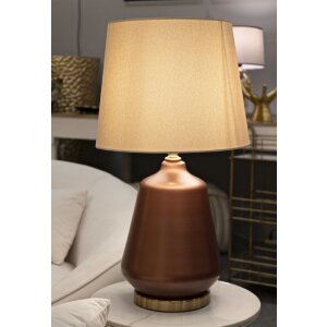Lampe de table Rosenthal Verre Brun Doré Ø35,5x65cm E27