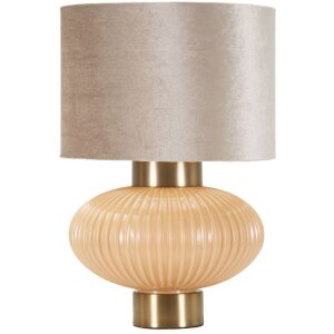 Lampe de table Perly Ø33x49 cm Verre, Fer, Nacre...