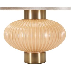 Lampe de table Perly Ø33x49 cm Verre, Fer, Nacre et Or