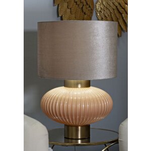 Lampe de table Perly Ø33x49 cm Verre, Fer, Nacre et Or
