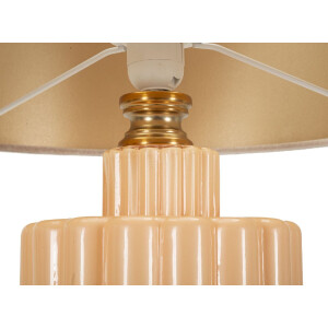 Mauro Ferretti Lampe de table Perly Ø40,5x69,5cm verre doré E27 40W