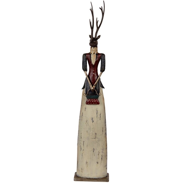 Figurine Décorative Cerf Dame Métal 86cm Clayre & Eef