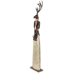 Figurine Décorative Cerf Dame Métal 86cm Clayre & Eef