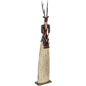 Figurine Décorative Cerf Dame Métal 86cm Clayre & Eef