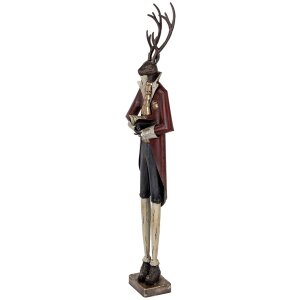 Clayre & Eef Figurine Décorative Cerf Baroque 83cm