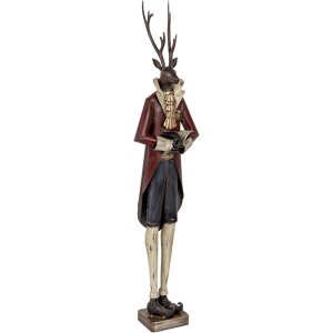 Clayre & Eef Figurine Décorative Cerf Baroque 83cm