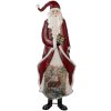 Père Noël Clayre & Eef 33x16x85 cm Métal Rouge et Blanc
