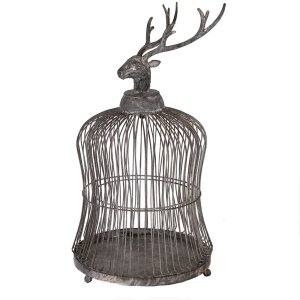 Cage Décorative Tête de Cerf Vintage Clayre...