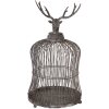 Cage Décorative Tête de Cerf Vintage Clayre & Eef 26x50cm