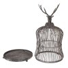 Cage Décorative Tête de Cerf Vintage Clayre & Eef 26x50cm