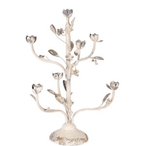 Clayre & Eef 5Y1370 Bougeoir Beige-Gris Vintage...
