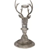 Bougeoir Cerf Gris Clayre & Eef 17x14x30 cm