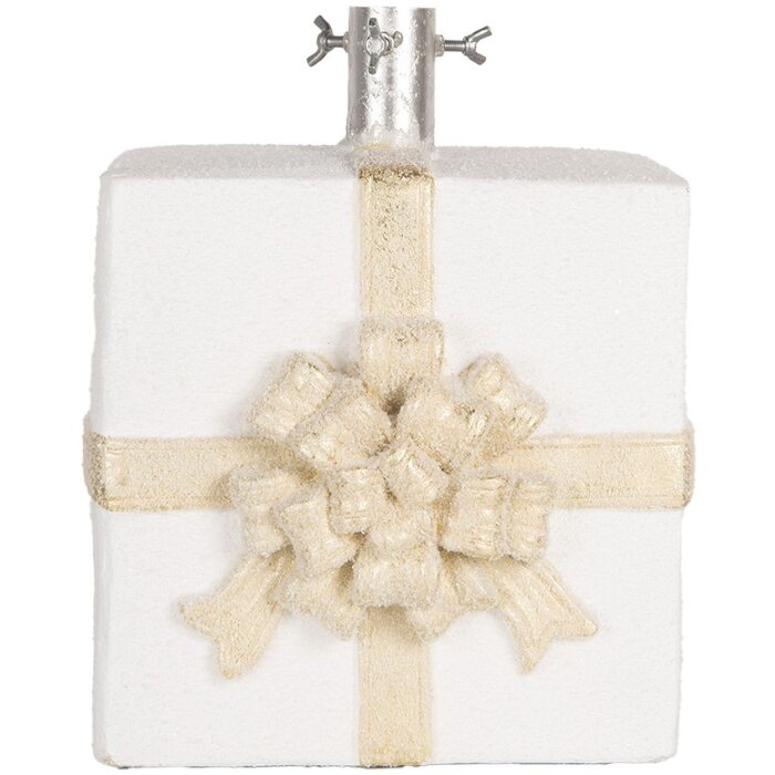 Support à sapin Clayre & Eef Coffret Cadeau Blanc-Doré