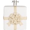 Support à sapin Clayre & Eef Coffret Cadeau Blanc-Doré