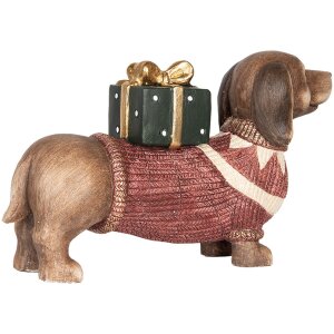 Clayre & Eef Chien Décoration Style Campagne 47cm