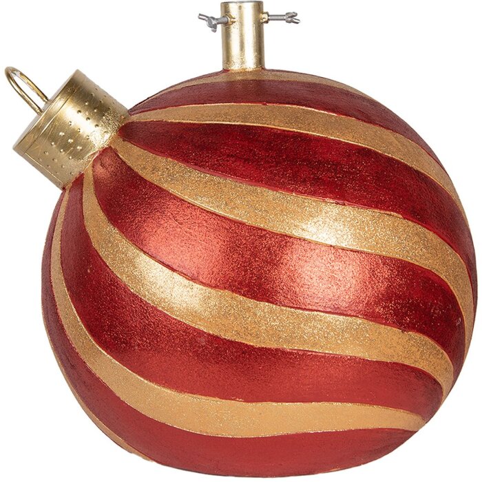 Clayre & Eef 6MG0152 Support à sapin Rouge-Or 43x40x41 cm