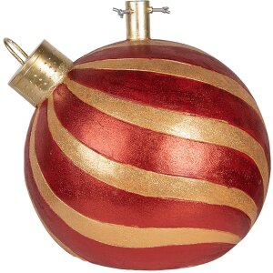 Clayre & Eef 6MG0152 Support à sapin Rouge-Or...