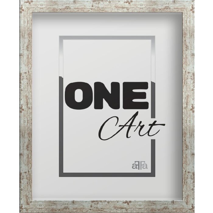 FramesFactory Cadre Photo Hekla 24x30 cm Blanc Vieilli