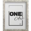 FramesFactory Cadre Photo Hekla 24x30 cm Blanc Vieilli