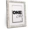 FramesFactory Cadre Photo Hekla 24x30 cm Blanc Vieilli