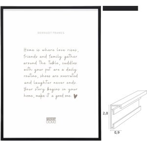 Deknudt Cadre photo aluminium S029S2 noir mat 10x15...