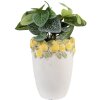 Pot à Fleurs Clayre & Eef Citrons Ø13x17 cm Pierre